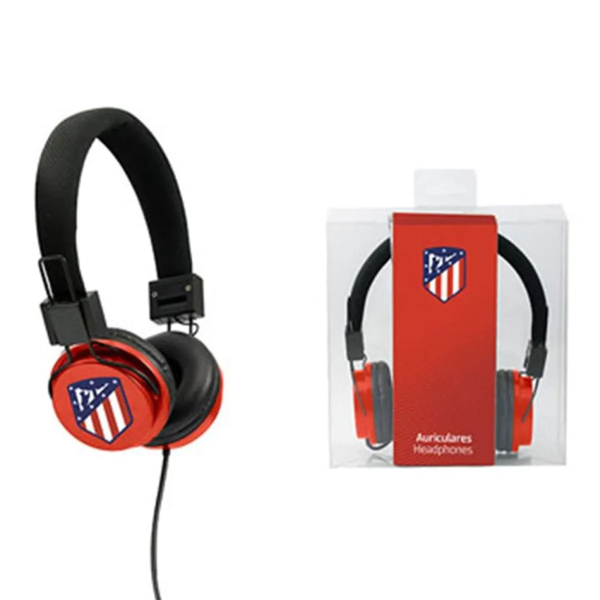 Fashion Atlético de Madrid AURICULARES CASCO NEGRO