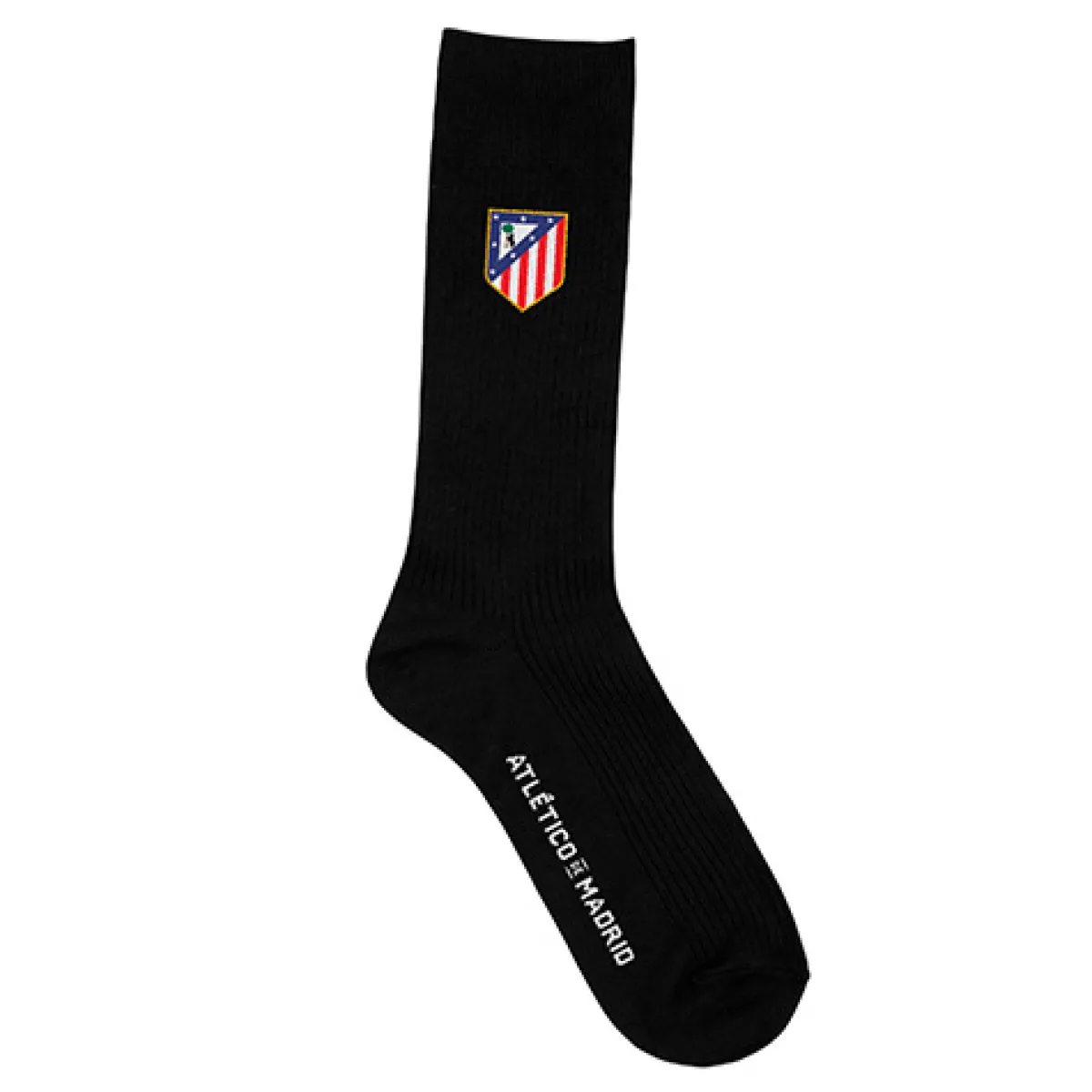 Discount Atlético de Madrid Calcetines Escudo Bordado Negros