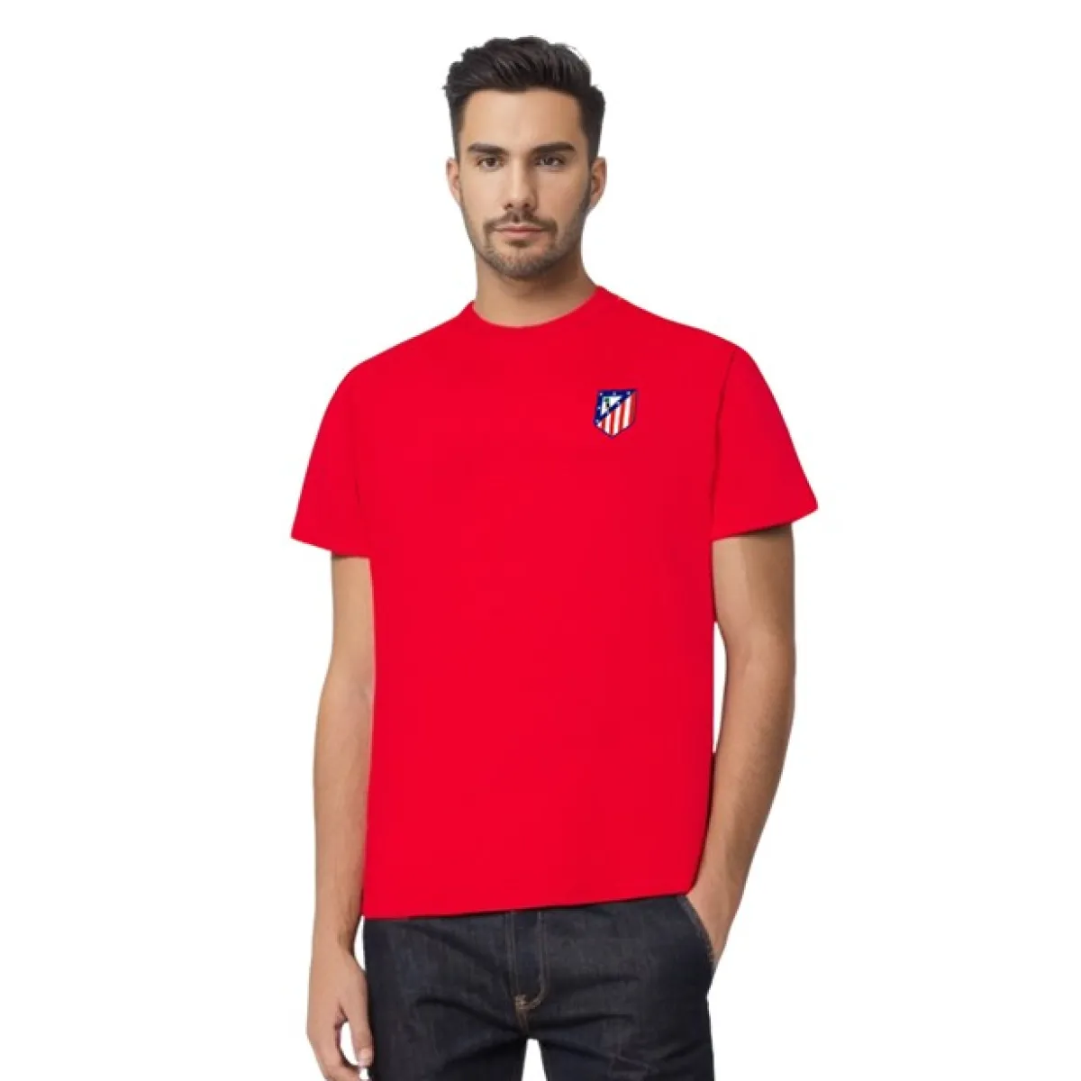 Online Atlético de Madrid CAMISETA ESCUDO 1947 ROJO