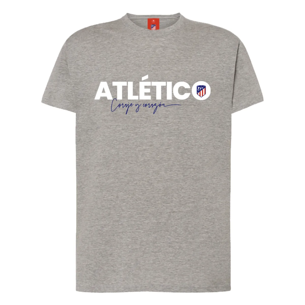 Cheap Atlético de Madrid CAMISETA GRIS CORAJE Y CORAZóN