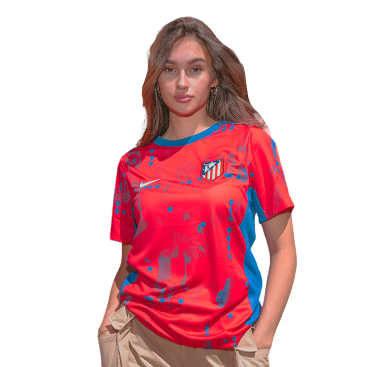 Outlet Atlético de Madrid Camiseta prematch mujer nike 24/25