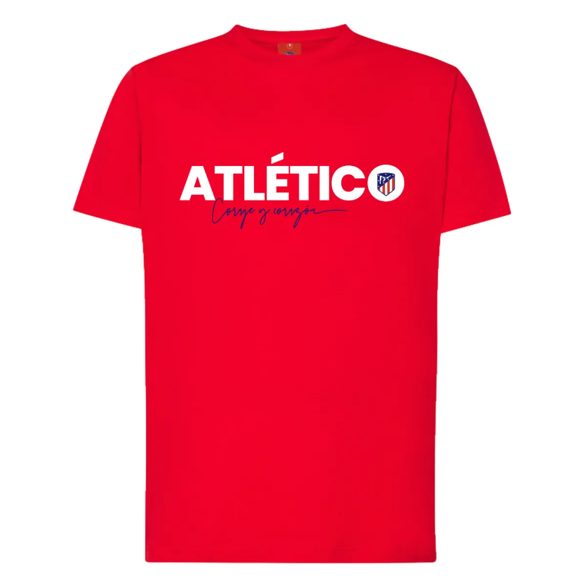 Sale Atlético de Madrid CAMISETA ROJA CORAJE Y CORAZóN