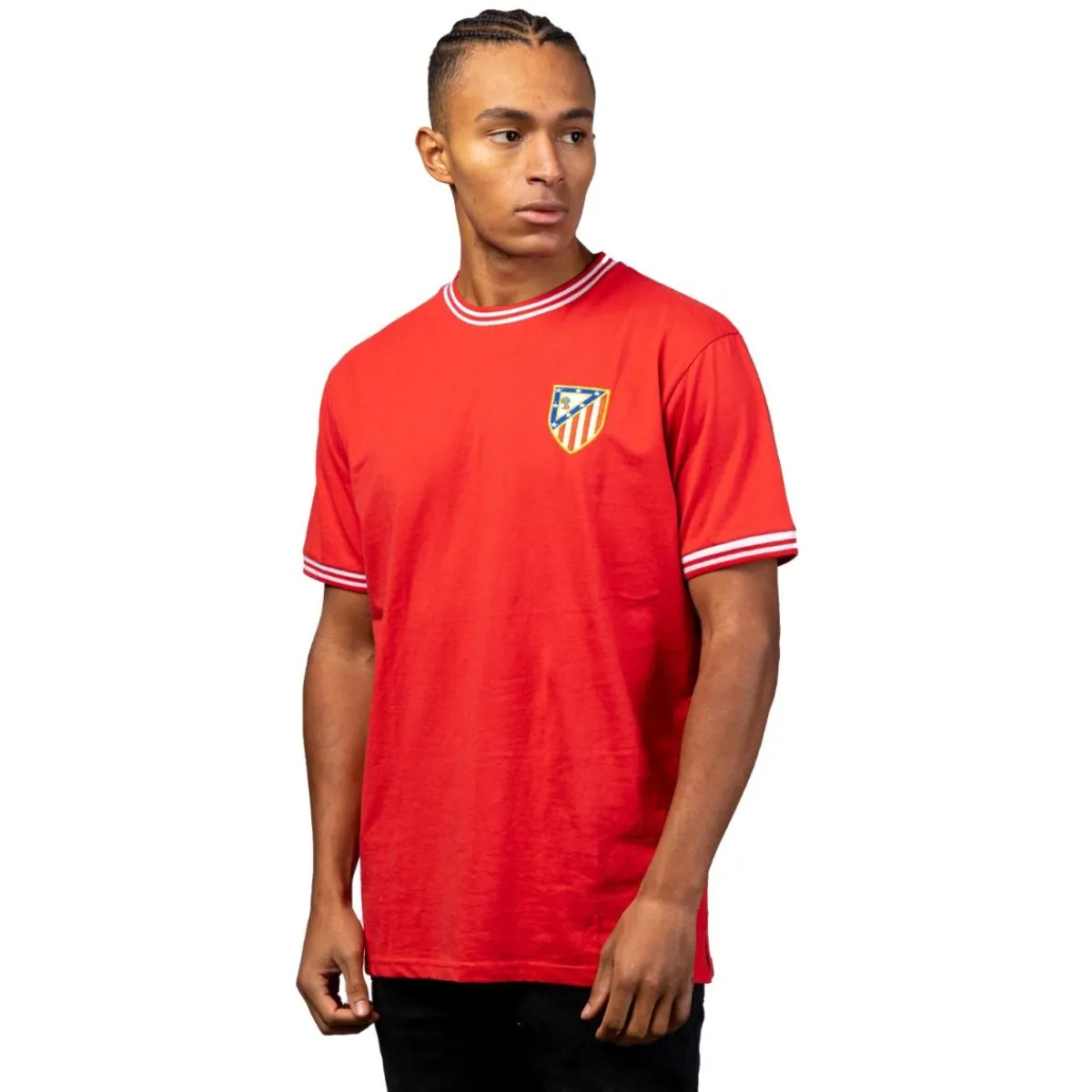 Best Sale Atlético de Madrid CAMISETA RÉPLICA GLASGOW MANGA CORTA 1974