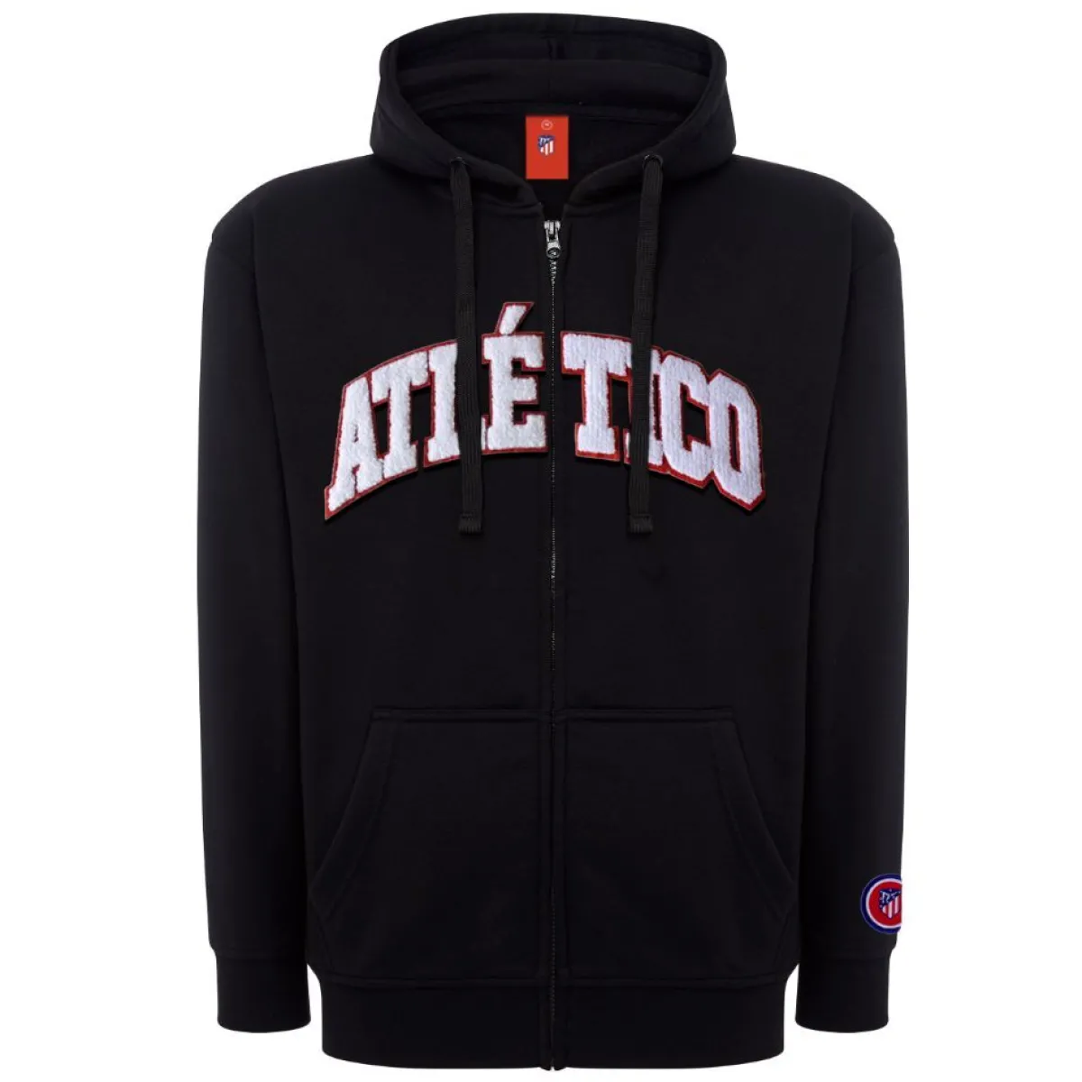 Discount Atlético de Madrid CHAQUETA NEGRA CREMALLERA NIÑO