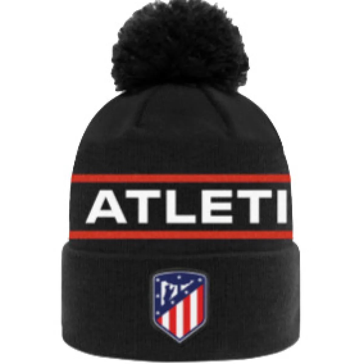 Shop Atlético de Madrid GORRO NEGRO POMPóN