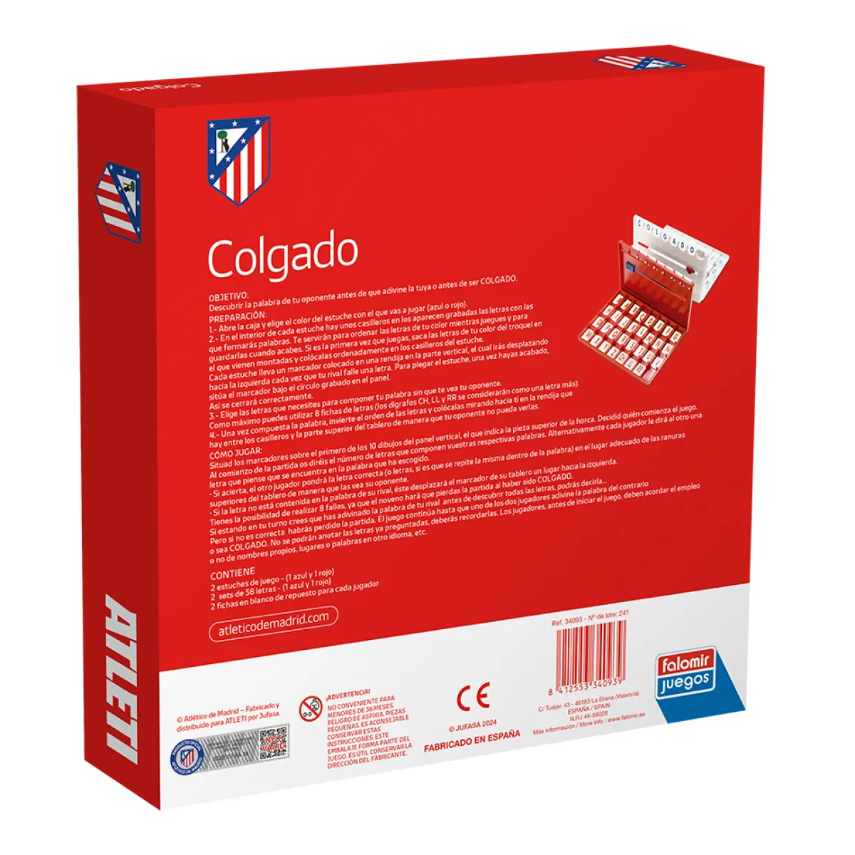 Sale Atlético de Madrid Juego 'Colgado'