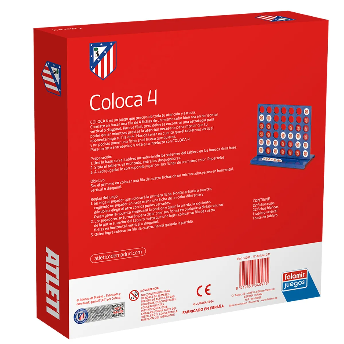 Best Atlético de Madrid Juego 'Coloca 4'