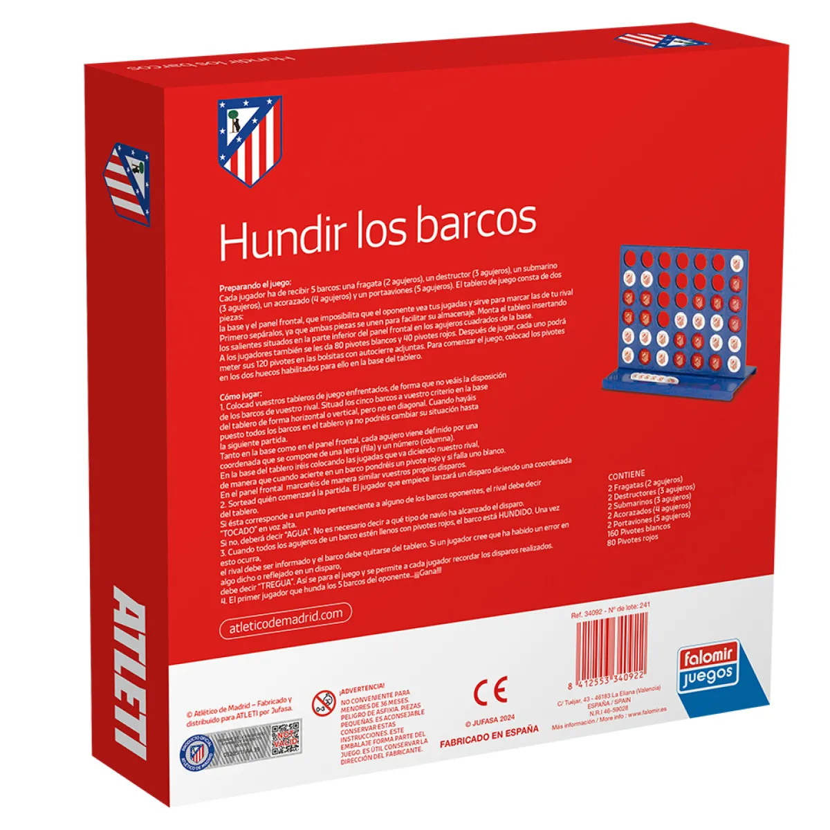 Sale Atlético de Madrid Juego 'Hundir los Barcos'