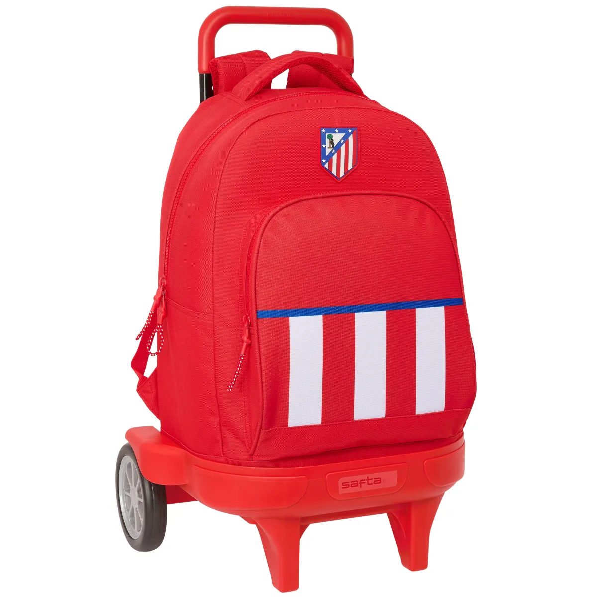 Fashion Atlético de Madrid Mochila Carro Extraible Escudo Rayas