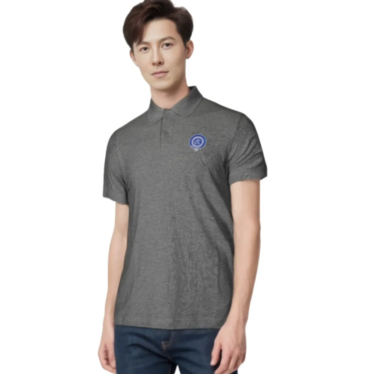 Shop Atlético de Madrid POLO GRIS ATLÉTICO ESCUDO 1903