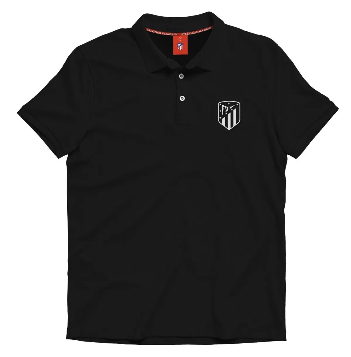 Outlet Atlético de Madrid POLO NEGRO ATLÉTICO ESCUDO