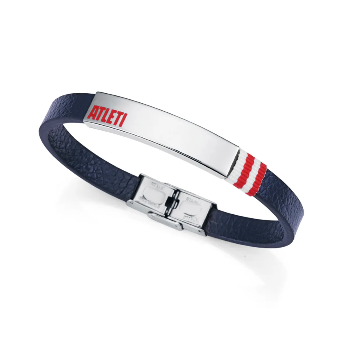 Store Atlético de Madrid Pulsera Acero Piel