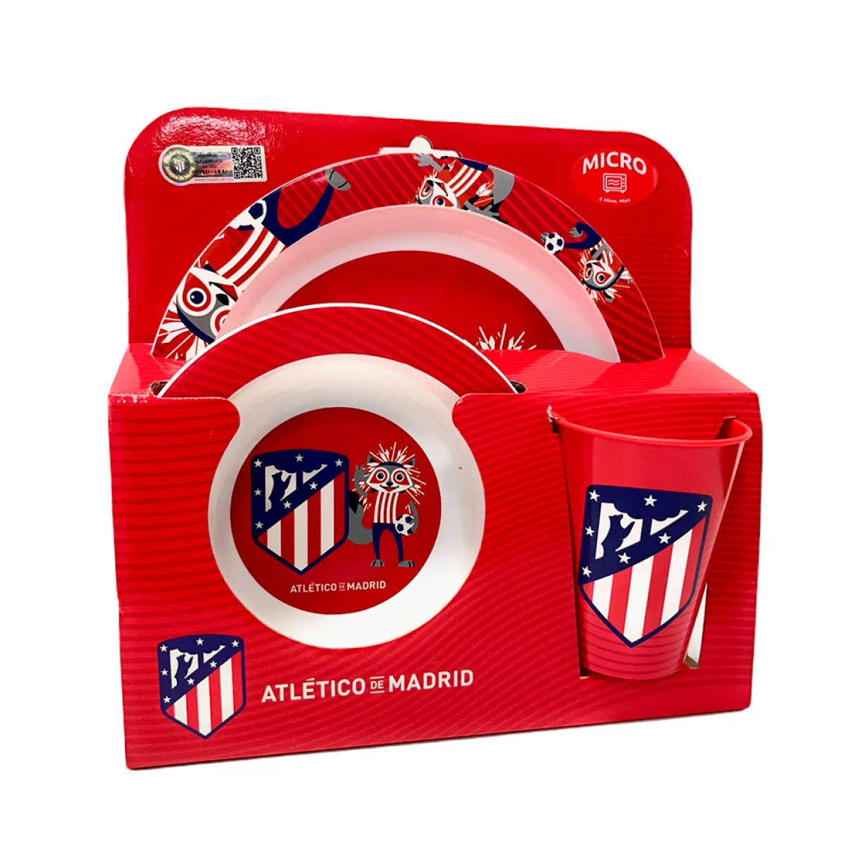 Clearance Atlético de Madrid SET VAJILLA MICROONDAS