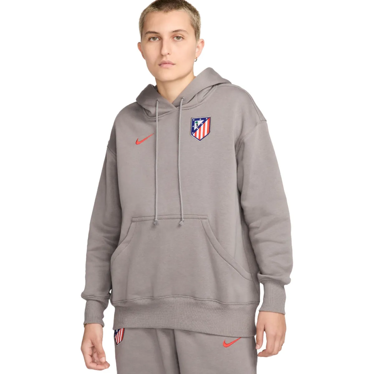 Outlet Atlético de Madrid Sudadera algodón gris nike 24/25